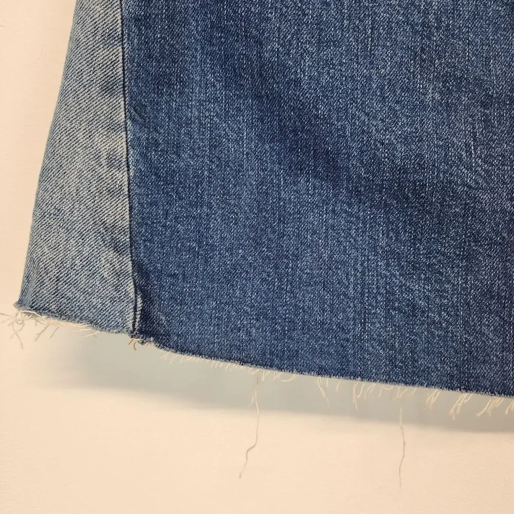 Madewell Patchwork Denim Mini Skirt Size 25